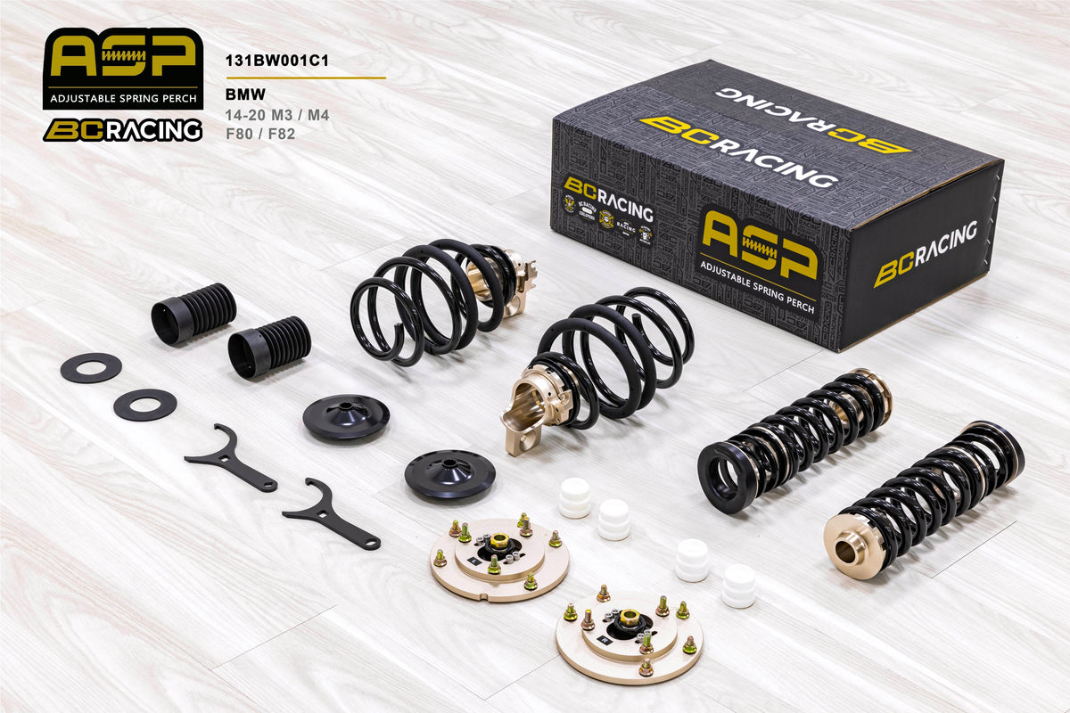 BC Racing ASP Adjustable Spring Perch fits BMW M3/M4 (5-Bolt) F80/F82 14 - 18 (with Front Camber)