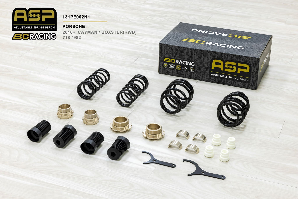 BC Racing ASP Adjustable Spring Perch fits Porsche CAYMAN/BOXSTER RWD 982/718 16 - current