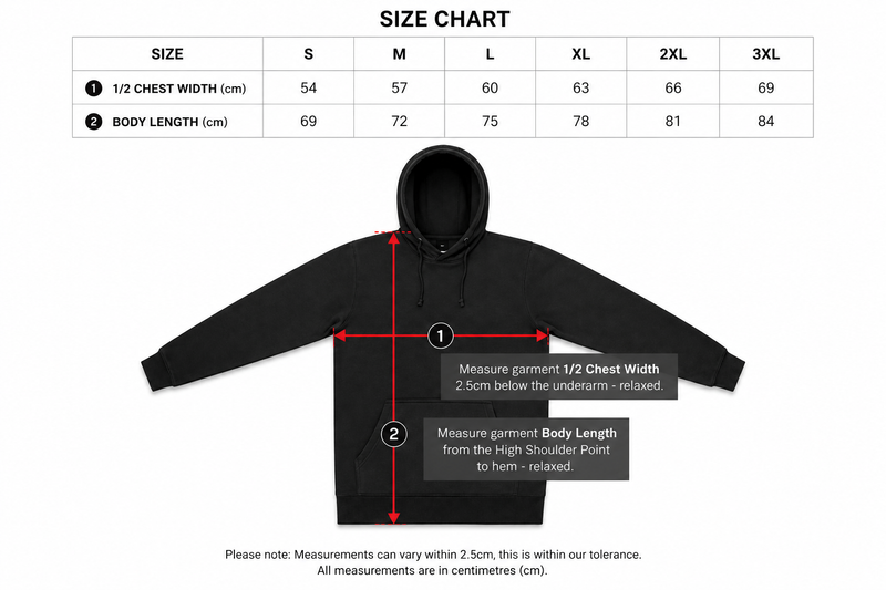 BC Racing Torquay 1525 Black Kangaroo Pocket Hoodie - Sizes S / M / L / XL / 2XL / 3XL