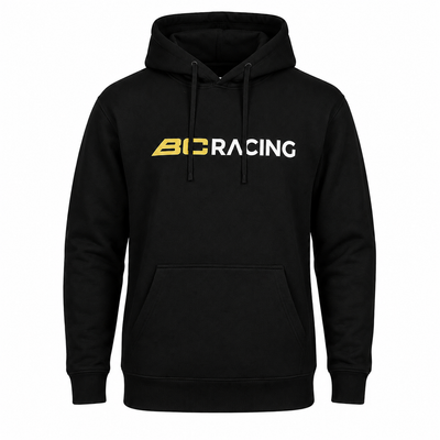 BC Racing Torquay 1525 Black Kangaroo Pocket Hoodie - Sizes S / M / L / XL / 2XL / 3XL