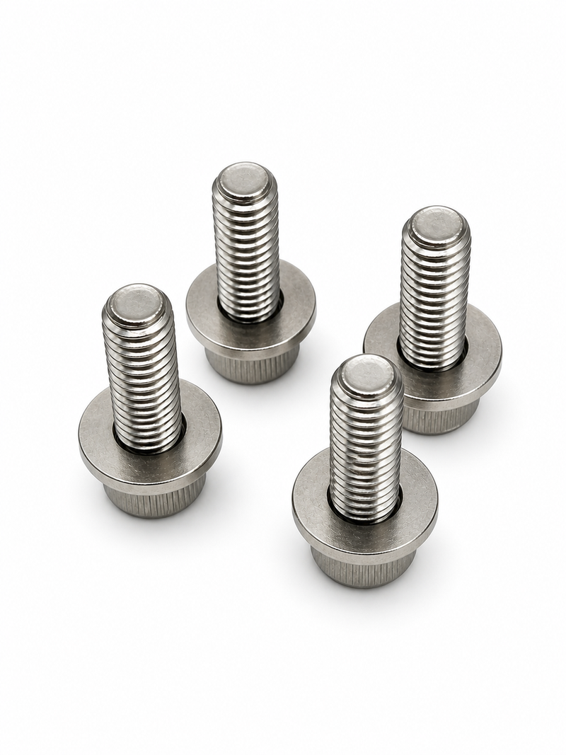 BC Racing Pillow Ball Camber Adjustable Top Mount Bolt & Washer Set - 4 Pieces