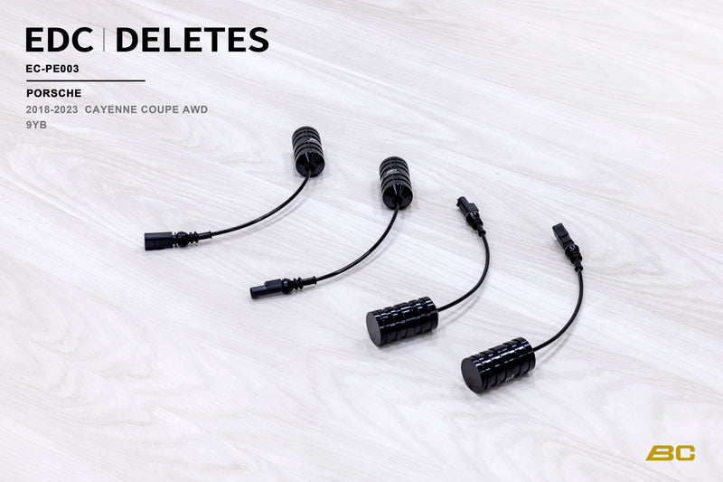 BC Racing Electronic Dampening Control (EDC) Delete Kit Fits Porsche Cayenne Coupe AWD 9Y3/9YB 18-23