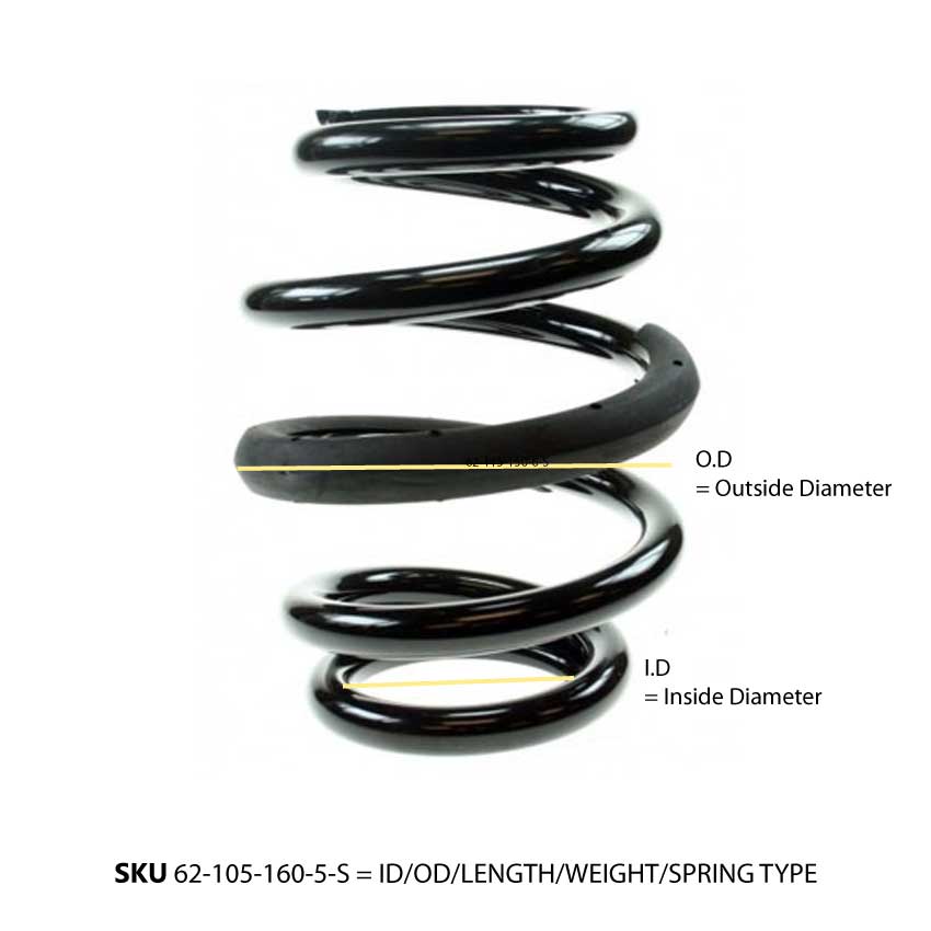 BC Racing Replacement S-Barrel Spring 62-170-9KG-S