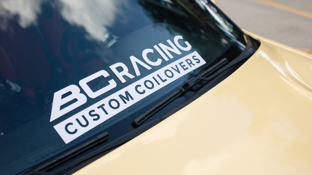 BC Racing Custom Coilovers Decal / Sticker - Small 380mm x 68mm