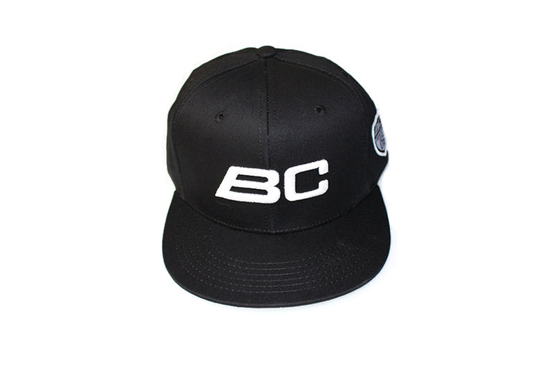 BC Racing Snapback Cap - Black / White Logo